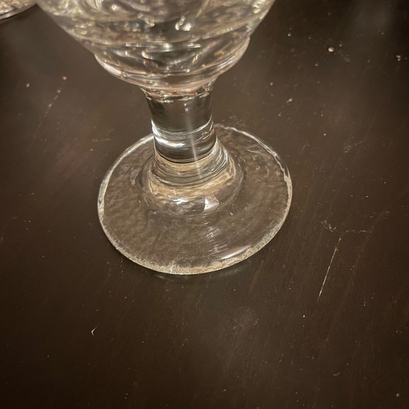 Vintage possible MCM Handblown Water or Wine Caraf with Six Large Glass Goblets - Picture 8 of 10